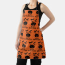 Search for black orange aprons Creepy