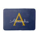 Search for navy blue gold bath mats Modern