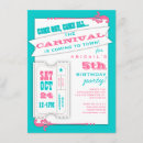 Search for admit one birthday invitations Carnival
