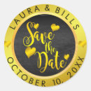 Search for glitter save the date stickers Gold