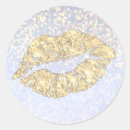 Search for gold glitter lips stickers Glamour
