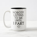 Search for funny fart quote mugs Humour