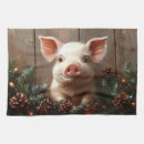 Search for farm animals tea towels Pig