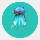 Search for jellyfish stickers Under the sea