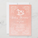 Search for vintage baby girl shower invitations Rocking horse
