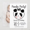Search for panda 1st birthday invitations Bear