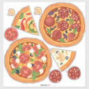 Search for large pizza stickers Food