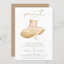 Search for little peanut on the way invitations Watercolor