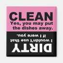 Search for clean dirty dishes sign magnets Dishwasher