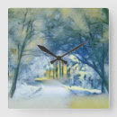 Search for rustic christmas clocks Snow