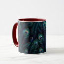 Search for peacock feathers mugs Elegant