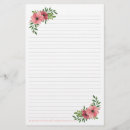 Search for lined floral stationery paper Watercolor
