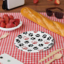 Search for black and red paper plates Puppy paws