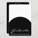 Search for sophisticated graduation invitations Black