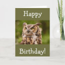 Recherche de hibou anniversaire cartes Oiseau