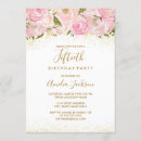 Search for pink gold 50th birthday invitations Glitter