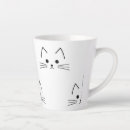 Search for cute cat face mugs White