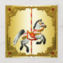 Recherche de de carrousel anniversaire invitations Cheval
