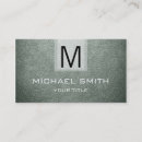 Recherche de texture en cuir cartes visite Monogramme