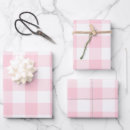 Search for pink gingham wrapping paper Pretty