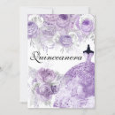Search for lavender quinceanera invitations Elegant