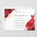 Search for red dress quinceanera invitations Floral
