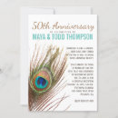 Search for peacock anniversary invitations Feather