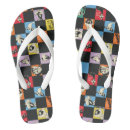 Search for black and white checkered sandals Retro