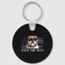 Search for police dog keychains Pug