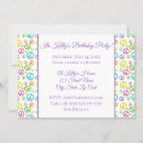 Search for peace sign birthday invitations Rainbow