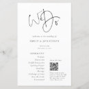 Search for qr code wedding programs Black and white