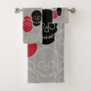 Search for skulls bath towels Goth