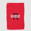Search for red and black golf towels For him