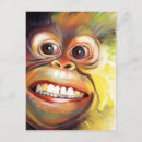 Recherche de visage singe cartes invitations Chimpanzé