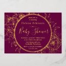 Recherche de fuchsia baby shower invitations Élégant