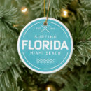 Search for florida beach ornaments Surfing