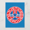 Search for justice league logo postcards Dc comic book