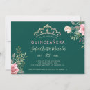 Search for tiara quinceanera invitations Blush pink