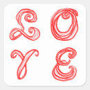 Search for love words stickers Letters