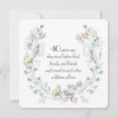 Search for 40th anniversary invitations Watercolor