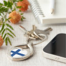 Search for finnish flag keychains Blue