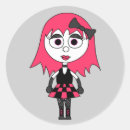 Search for goth girl stickers Illustration