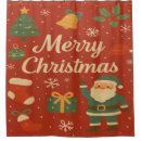 Search for santa claus shower curtains Holiday season