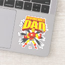 Search for super hero dad stickers Iron man