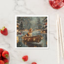 Recherche de chien beagle serviettes Noël