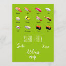 Search for wasabi invitations Sushi