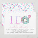 Search for donut bridal shower invitations Watercolor