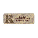 Search for letter r return address labels Initial