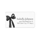 Recherche de wedding black return address labels Bride