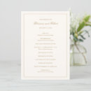 Search for border wedding programs Elegant